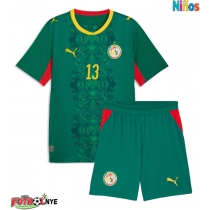 Camiseta Senegal Iliman Ndiaye #13 Visitante Equipación para niños Mundial 2026 manga corta (+ pantalones cortos)